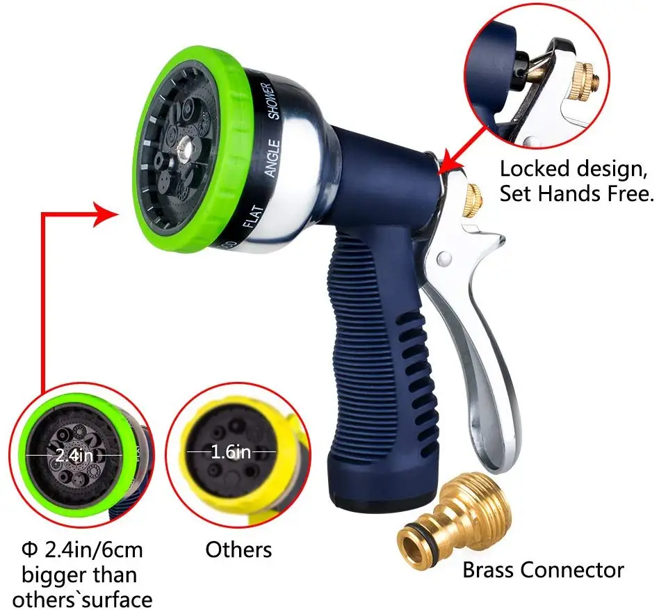 Распылитель садовый 9 режимов работы противоскользящая насадка для мойки
