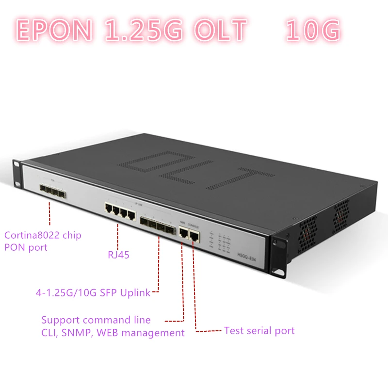 4/8EPON OLT 4/8 PON портов OLT GEPON 4 SFP 1,25G/10G SC веб-Управление открытое программное обеспечение ОТКРЫТОГО ПРОГРАММНОГО ОБЕСПЕЧЕНИЯ 4pon для программирования в производственных условиях PX20+ PX20++ PX20