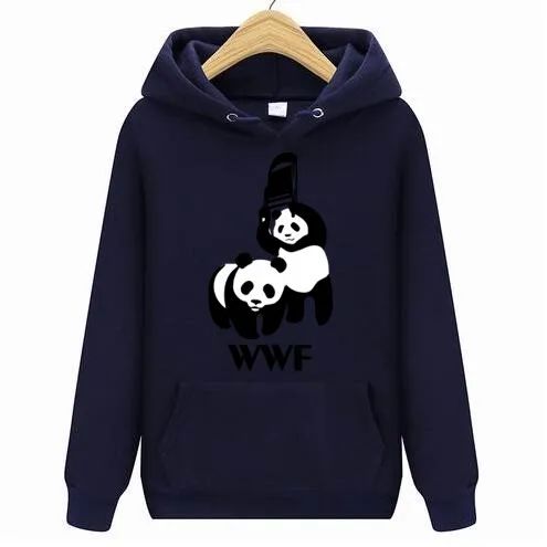 Бесплатная доставка мужские толстовки с рисунком панды и дикой природы женские