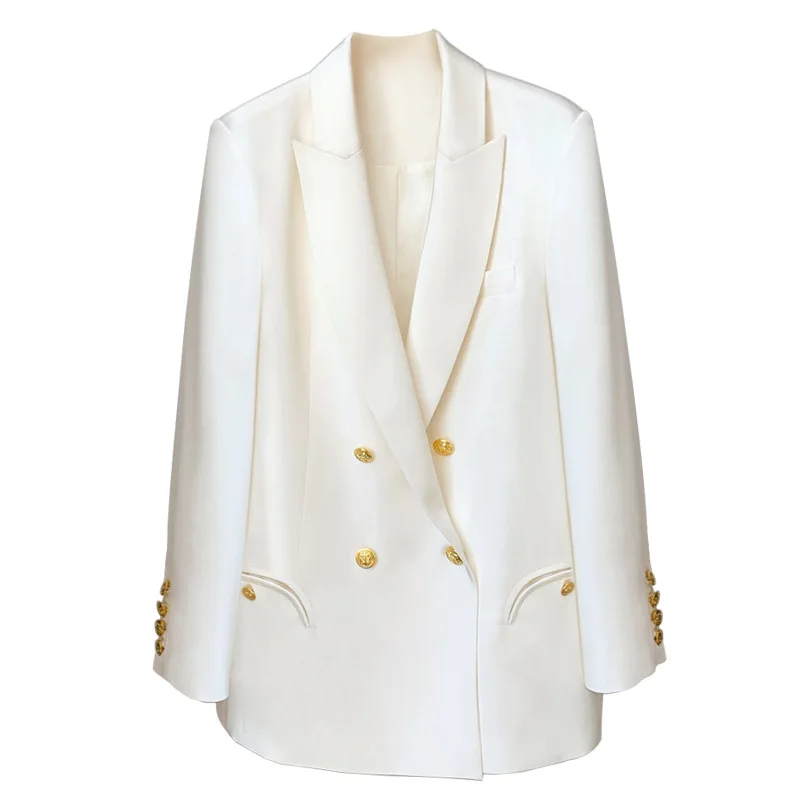 

New modern fashion double row niche suit jacket female spring and autumn