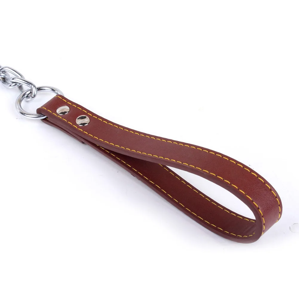 Поводок для маленьких средних и больших собак из искусственной кожи железная