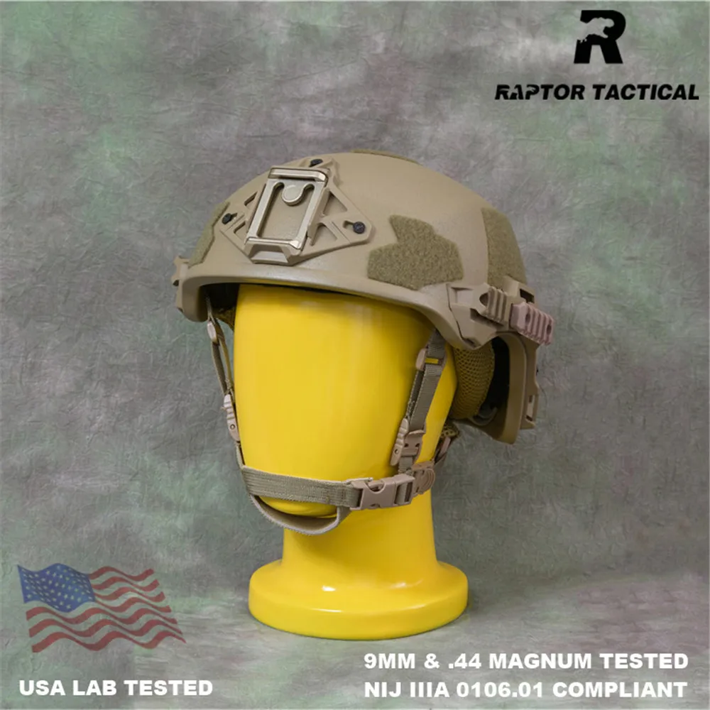 Пуленепробиваемый шлем Raptor Tactical teamвенди EXFIL SL Style NIJ IIIA 3A 0106 01 ISO EPIC High Cut Aramid Twaron
