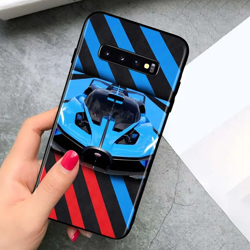 

Red Blue Car for Samsung Galaxy S21 Ultra Plus Note 20 10 9 8 S10 S9 S8 S7 S6 Edge Plus Black Phone Case