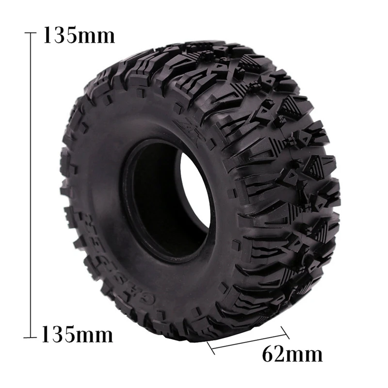 

4PCS 2.2 Inches Rubber Wheel Tires for 1:10 RC Climbing Crawler Axial SCX10 TRX4 TRX6 90056 90045 90031 90020