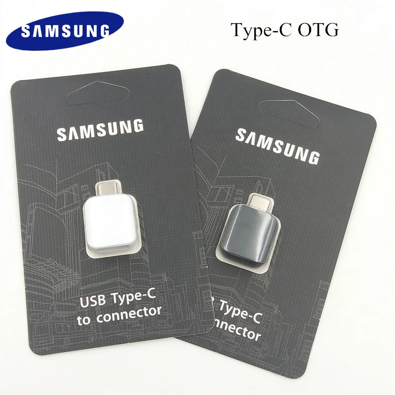 Оригинальный адаптер данных samsung USB 3 1 TYPE C OTG для Galaxy S8 S9 Plus Note 8 9 A8 2018 поддержка флеш