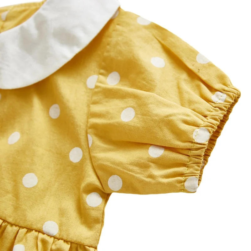

Baby Summer Clothing Newborn Kids Baby Girl Clothes Bodysuits Polka Dot Short Sleeve Jumpsuit Infant Clothes Playsuits Outfits