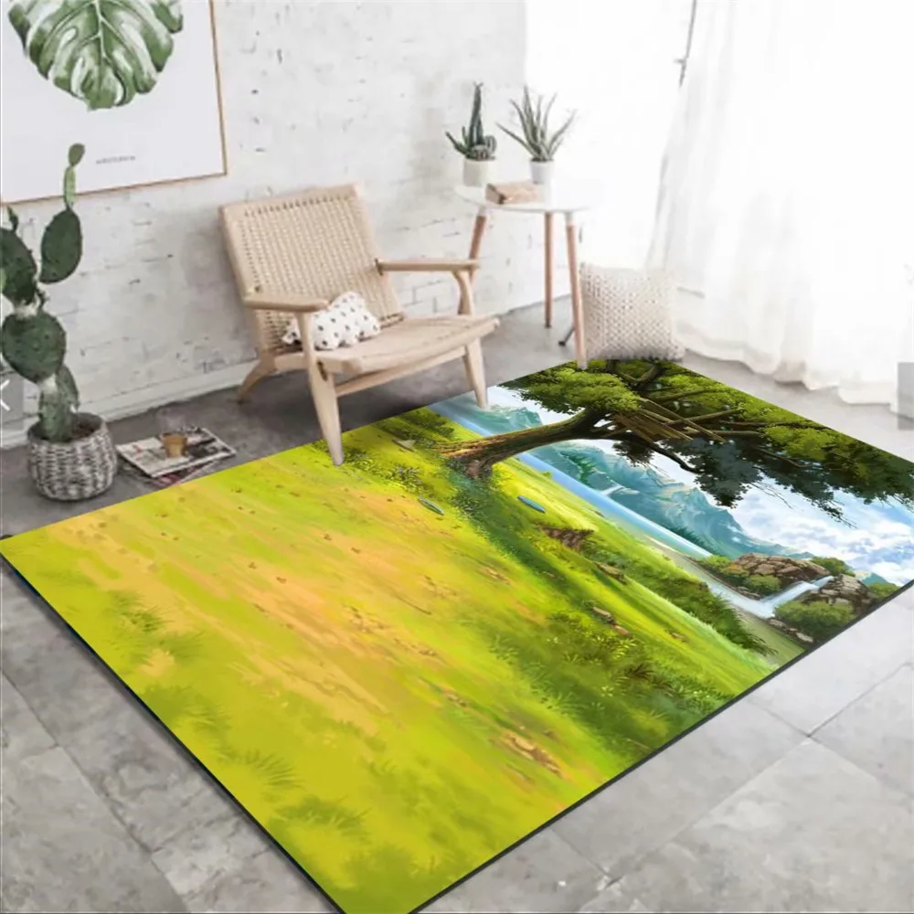 Детский ковер с 3D принтом Grassland мягкие прикроватные коврики для детской спальни