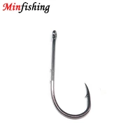 minfishing 50 pcslot hooks fishing baithhold hook double barbed fishhook high carbon steel worm hook river carp fishing
