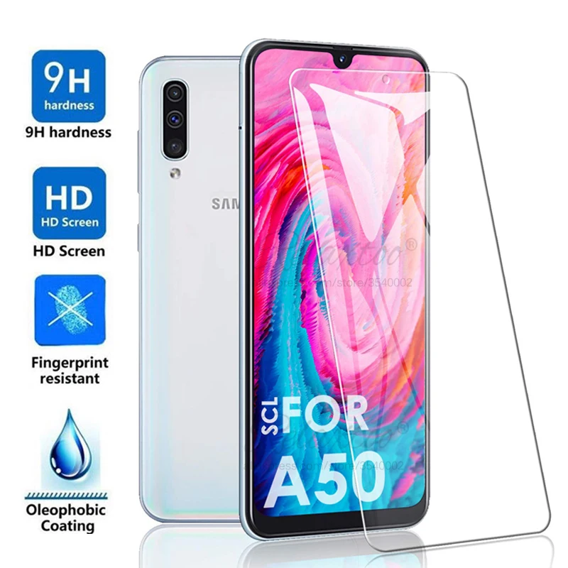 Закаленное стекло для Samsung Galaxy A20 A30 A50 Защитное A 20 30 50 A205F A305F A505F защитная пленка