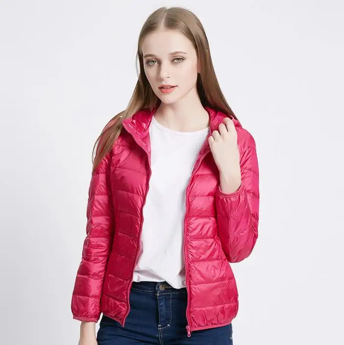 

2019 New Winter Women White Duck Down Warm Jackets Coats Fashion Windproof Long Sleeve Ladies Jackets S-XXL