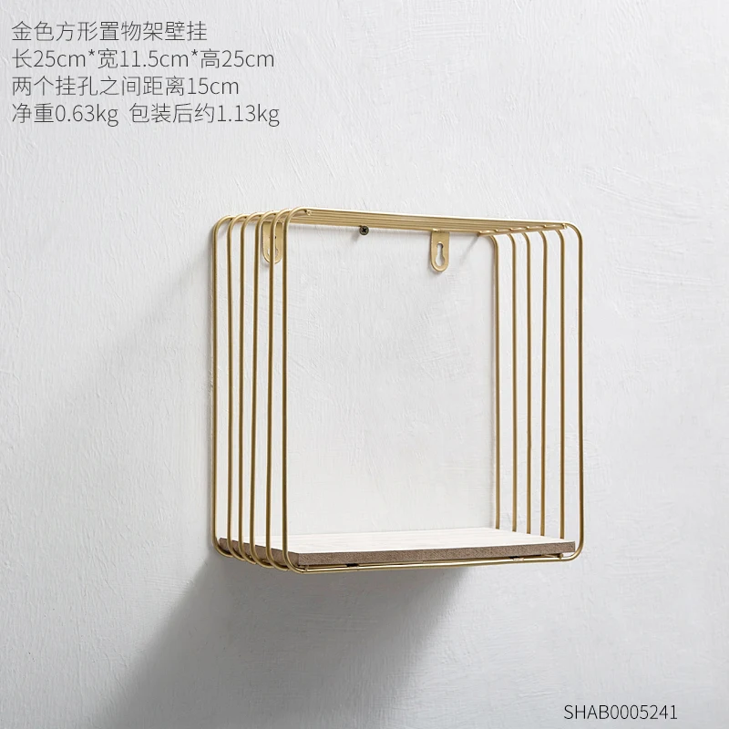 

NORDIC INS RESTAURANT WALL WALL DECORATION PENDANT MILK TEA CLOTHING STORE WALL WROUGHT IRON SHELF WALL DECORATION CREATIVE