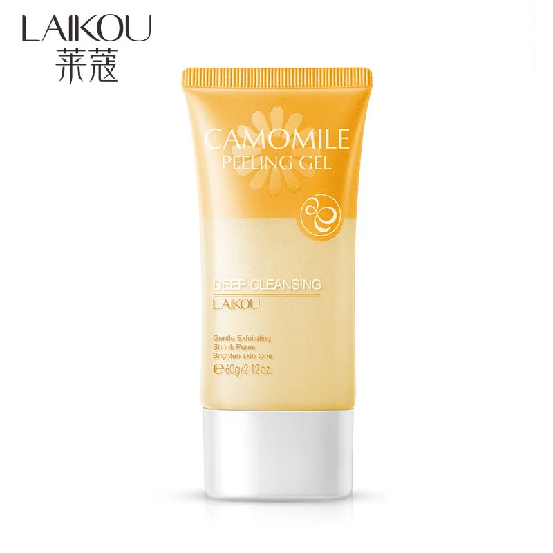 

LAIKOU Camomile Peeling Gel Exfoliating Remove Dead Skin Aged Keratin Acne Treatment Oil Control Shrink Pores Face Cleaning Care