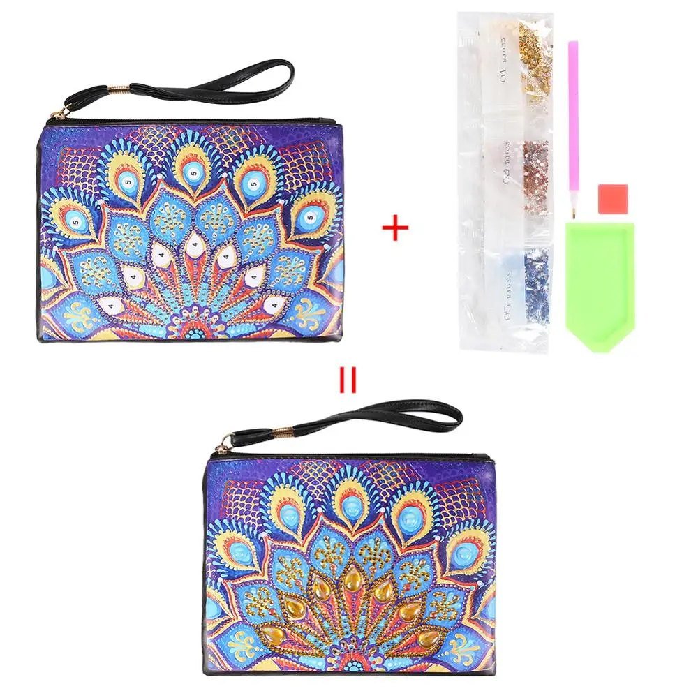 Бумажник сделай сам специальной формы с изображением алмазов женская сумка