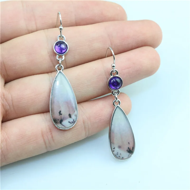 Женские серьги в форме капли элегантные Винтажные с имитацией натурального