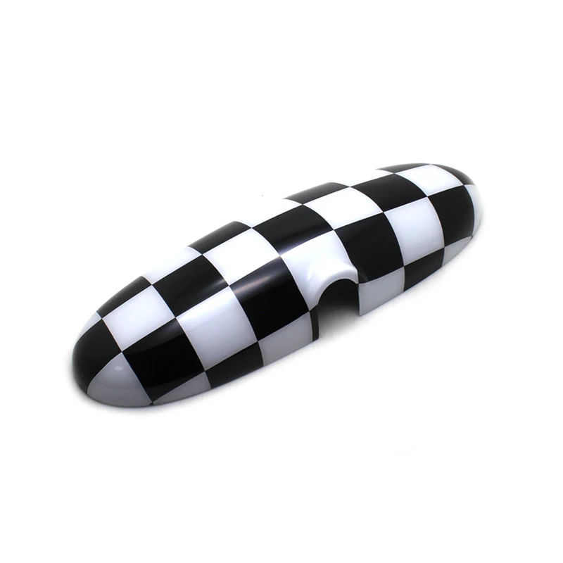 Checker KJAUTOMAX для Mini Cooper R50 R52 R53 JCW высокое качество ABS Внутри зеркала заднего вида - Название цвета: Checker