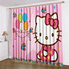 Светонепроницаемые шторы с 3D-принтом в виде милого кота