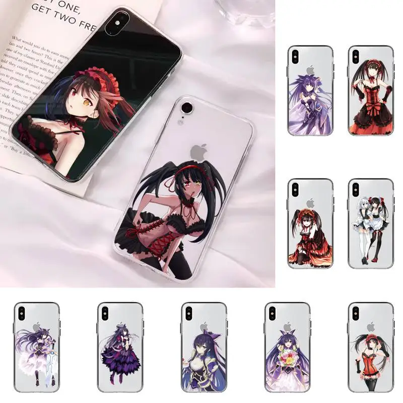 

TOPLBPCS DATE A LIVE Phone Case for iPhone 11 12 13 mini pro XS MAX 8 7 6 6S Plus X 5S SE 2020 XR cover