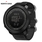 Часы NORTH EDGE мужские цифровые, спортивные армейские в стиле милитари для бега, плавания, водонепроницаемость 50 м, с высотомером, барометром и компасом
