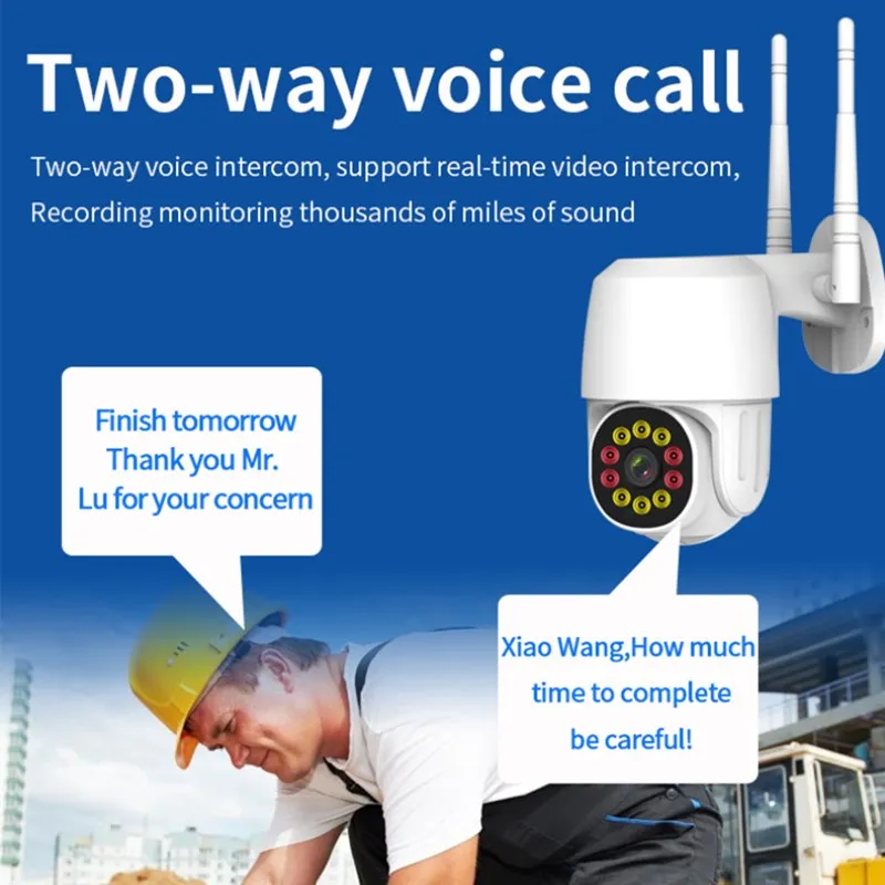 

1080P WiFi IP Camera Security Camera Outdoor Wireless CCTV Camera Surveillance IR Night Vision Monitor PTZ CCTV Camera