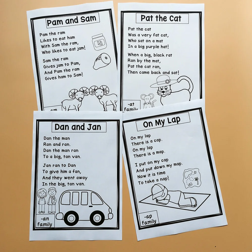 Phonics + Poems CVC Launch Families классная игра рабочая тетрадь обучение чтение книги