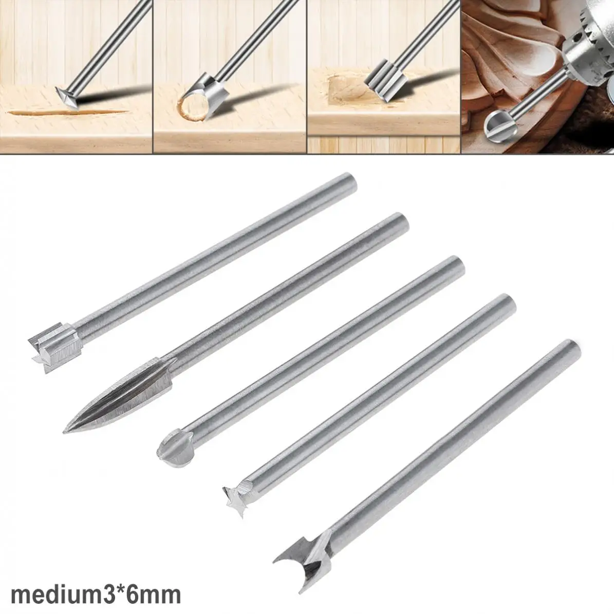 5 шт./лот сверла 3 мм деревообрабатывающий гравировальный Резак фрезерные резцы