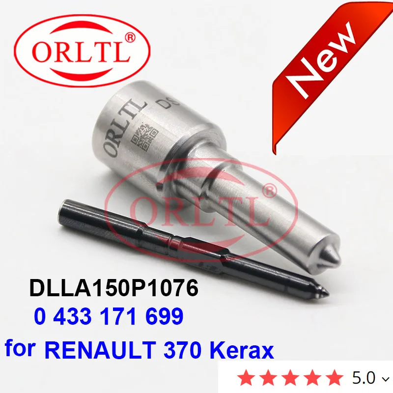 

ORLTL Common Rail Injector Nozzle DLLA150P1076 0 433 171 699 for RENAULT 50 10 477 874 IVECO 503 1352 50 50 10 550 956 010