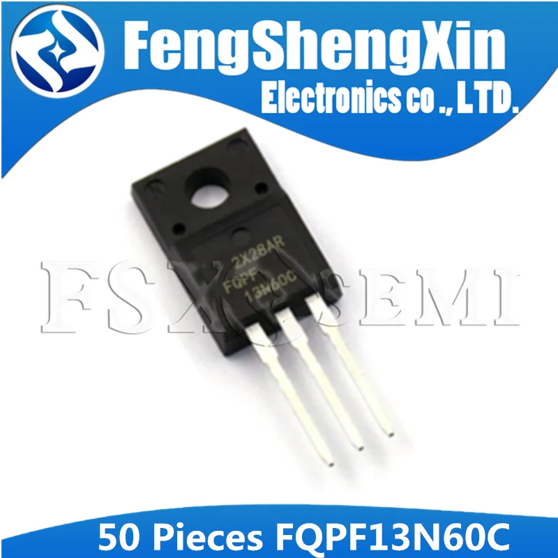 50 шт./лот FQPF13N60C 13NM60N 13N60 K13A60D 13A600V TO-220F МОП-транзистор | Электронные компоненты и