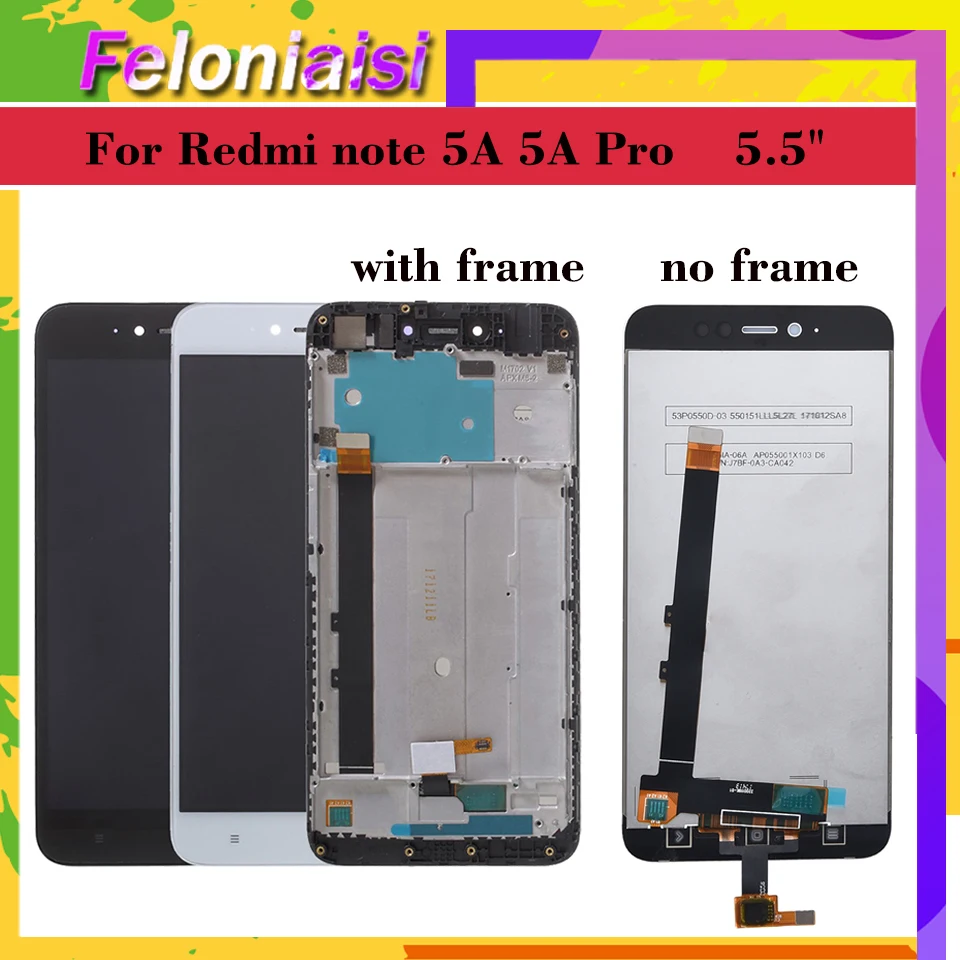 ЖК дисплей для Xiaomi Redmi Note 5A Prime Pro Y1 / Lite Модуль Сенсорного экрана с цифровым