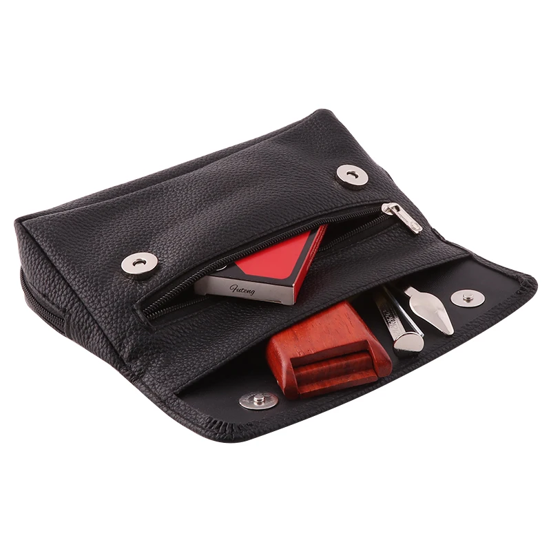 Мягкая из искусственной кожи сумка для сигарет держатель бумажник портативный