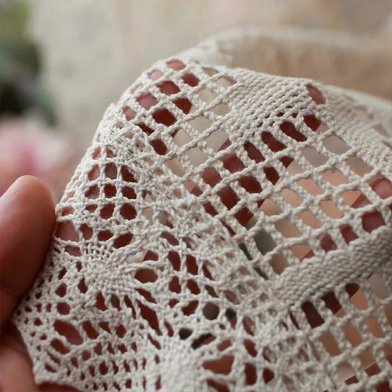 Бежевые хлопковые полого кленового листа ручная работа Сращивание готовые