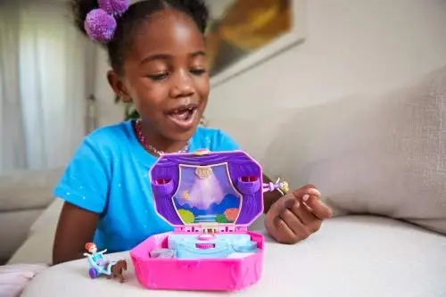 Polly Pocket скрытый мир, мини-сцена, 11 стилей, для девочек, для дома, оригинальные игрушки для детей, маленькая Русалочка, детская игрушка, матрешка