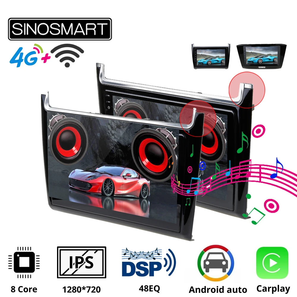 Sinosmart автомобильный радиоприемник с навигацией GPS для Volkswagen Polo Passat 2012 2013 2014 2015 2017