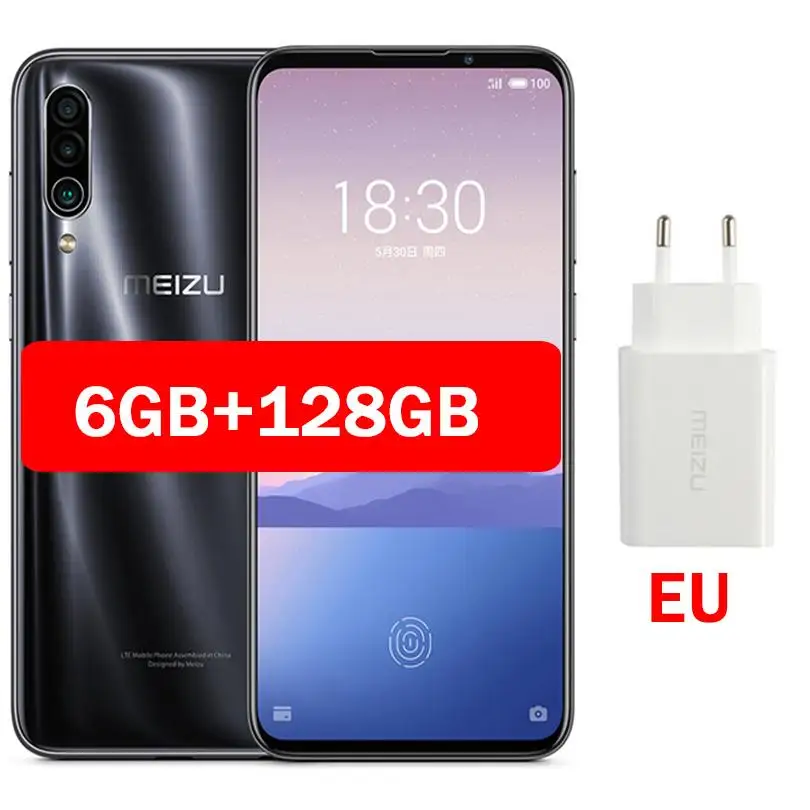 Meizu 16XS, глобальная версия, 16 XS, Смартфон Snapdragon 675, 6,2 дюймов, 48 МП, тройная камера AI, фронтальная 16 МП, 4000 мА/ч, мобильный телефон Blueooth - Цвет: 6GB 128GB Black
