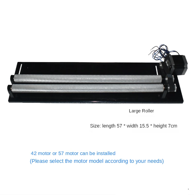 

Rotary shaft/cylindrical roller rotating tool for engraving wine bottle or cup engraving artifact fixture for 42/57 motor