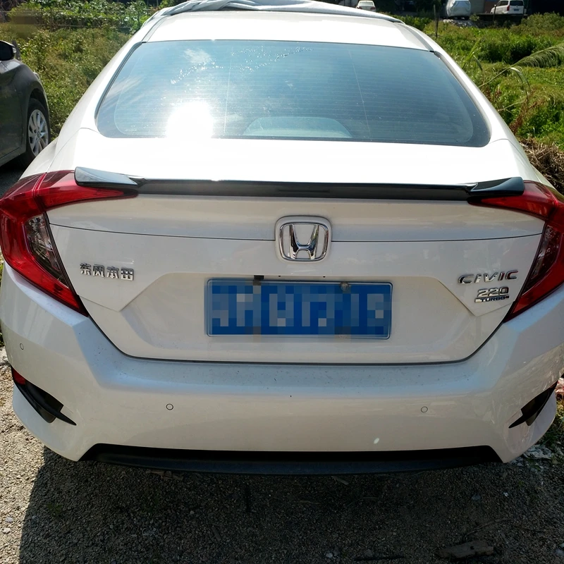 Новый дизайн высококачественный спойлер из АБС-пластика для honda civic 2015 2016 2017
