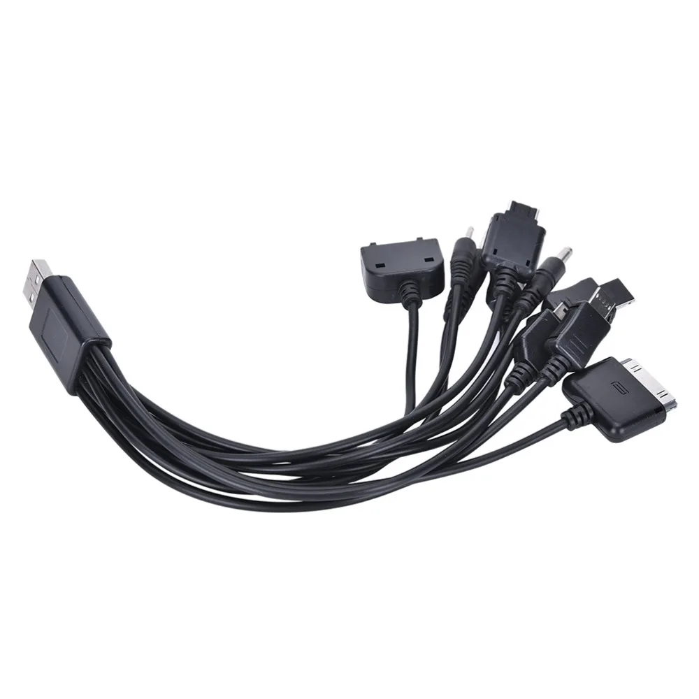 

10 в 1 Выдвижной USB-кабель 2,0 Многофункциональный USB-кабель для зарядки 10 в 1 многофункциональные Зарядные кабели