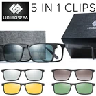 Солнцезащитные очки Мужские, женские, мужские, поляризационные, с клипсой из пластика TR90, для коррекции близорукости, с 5 магнитами