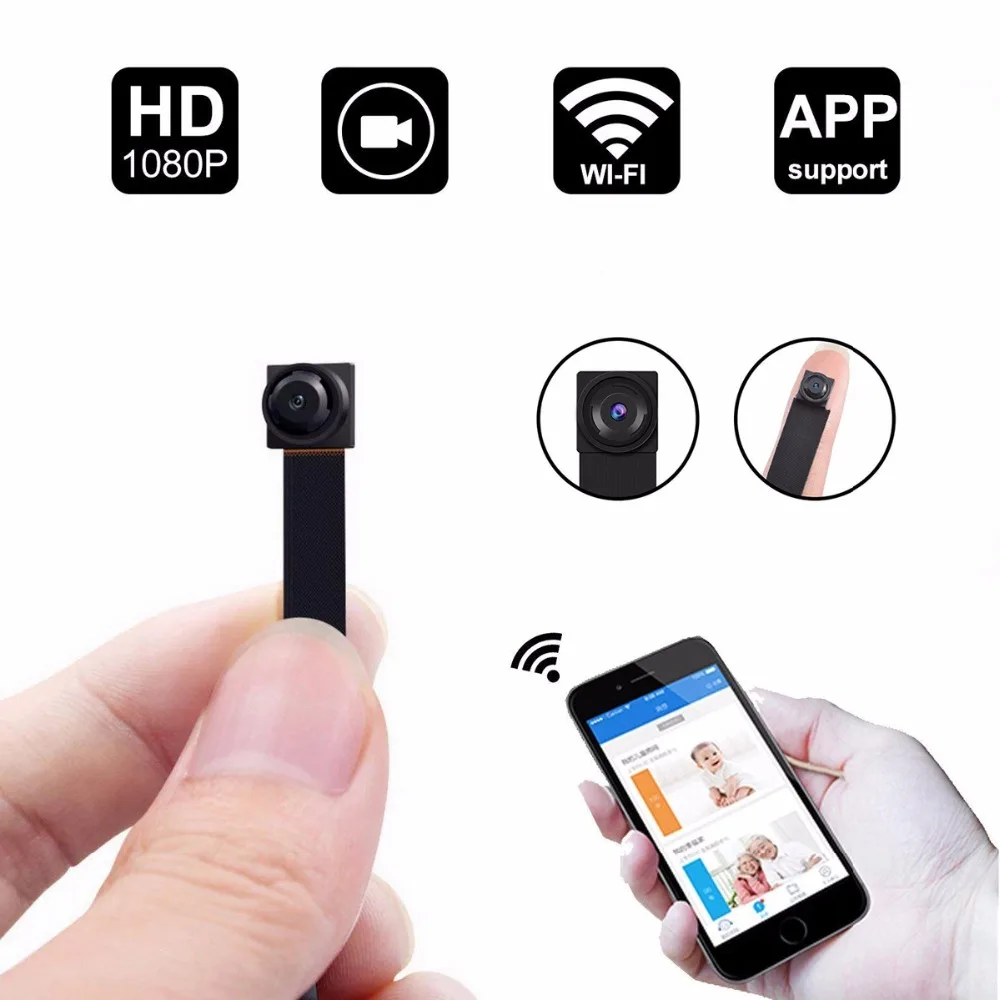 Мини Камеры Скрытого видеонаблюдения HD 1080P Wi Fi Ip DIY микро камера Регистратор