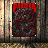 heavy metal rock band posters banners music studio wall decor hanging painting waterproof cloth flags scary bloody tattoos a4