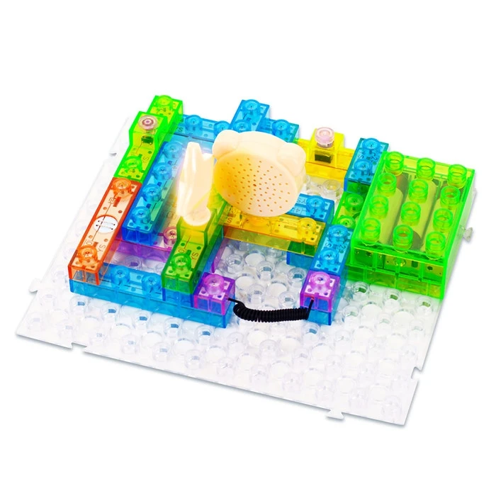 Конструктор блочный электронный FM радио 120 схем 45 деталей|Блочные конструкторы| |