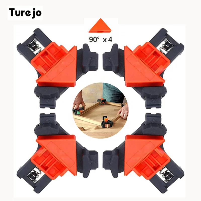 4 шт. Регулируемый с прямым углом 90 градусов зажим крепежные зажимы картинной