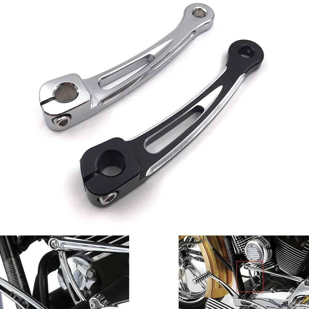

Для Harley-Davidson Touring Electra Street Glide Road King FLHT FLHX хромированный алюминий внутренний рычаг переключения передач рычаг вала браслет