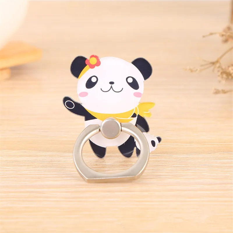 D6-2 Panda Bear милое животное подставка для мобильного телефона кольцо-держатель на Палец Смартфон мультфильм держатель подставка для Xiaomi huawei все телефон - Color: D6-2