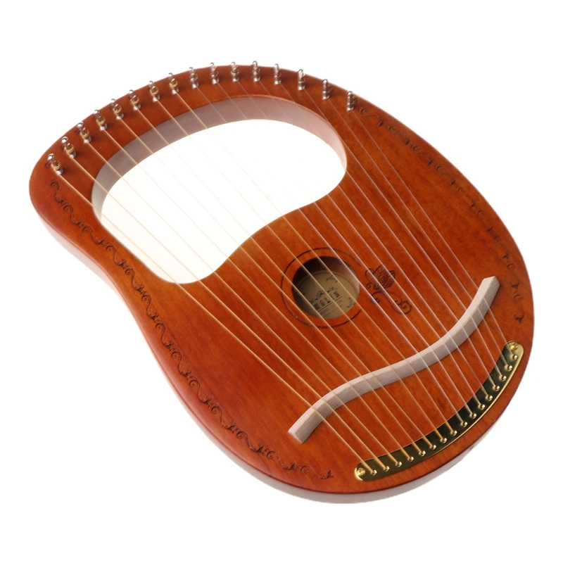 

Portable Wooden Lyre Harp 16 String Notes Harp Stringed Musical Instrument Kit
