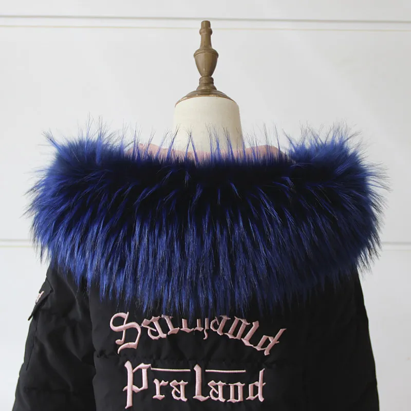 Женский воротник из натурального белого меха енота шарф 100% для пальто шаль