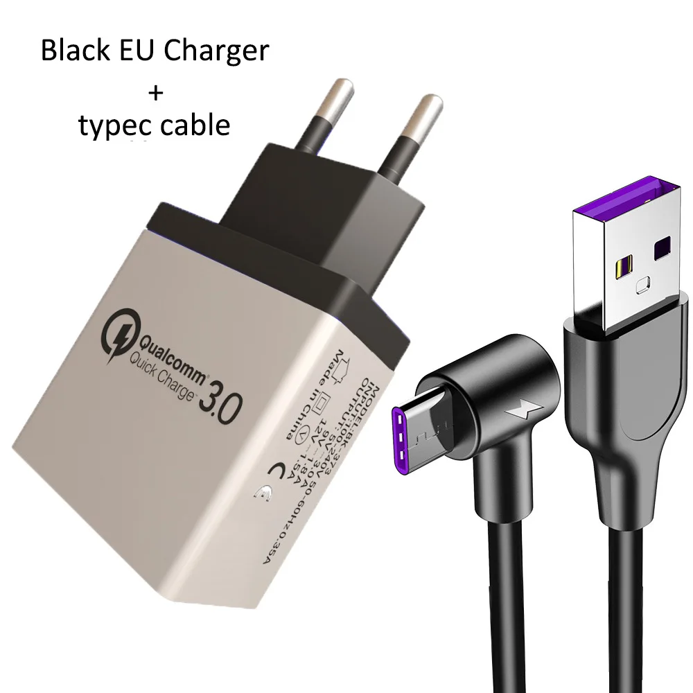 EU Plug Bundle FSU 5A USB C супер быстрый зарядный кабель QC3.0/4,0 USB type c для huawei mate20 P20 P30 samsung Galaxy S8 S9 S10 Xiao mi 9 - Цвет: EU Plug Bundle