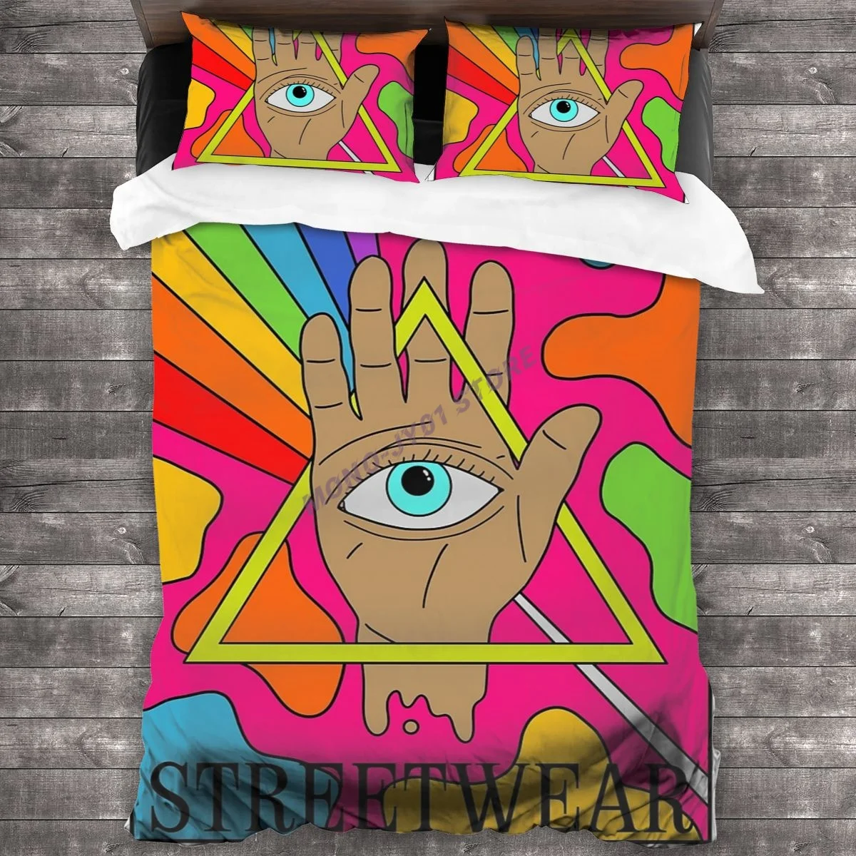 

Third Eye Print Bedding Set Duvet Cover Pillowcases Comforter Bedding Sets Bedclothes