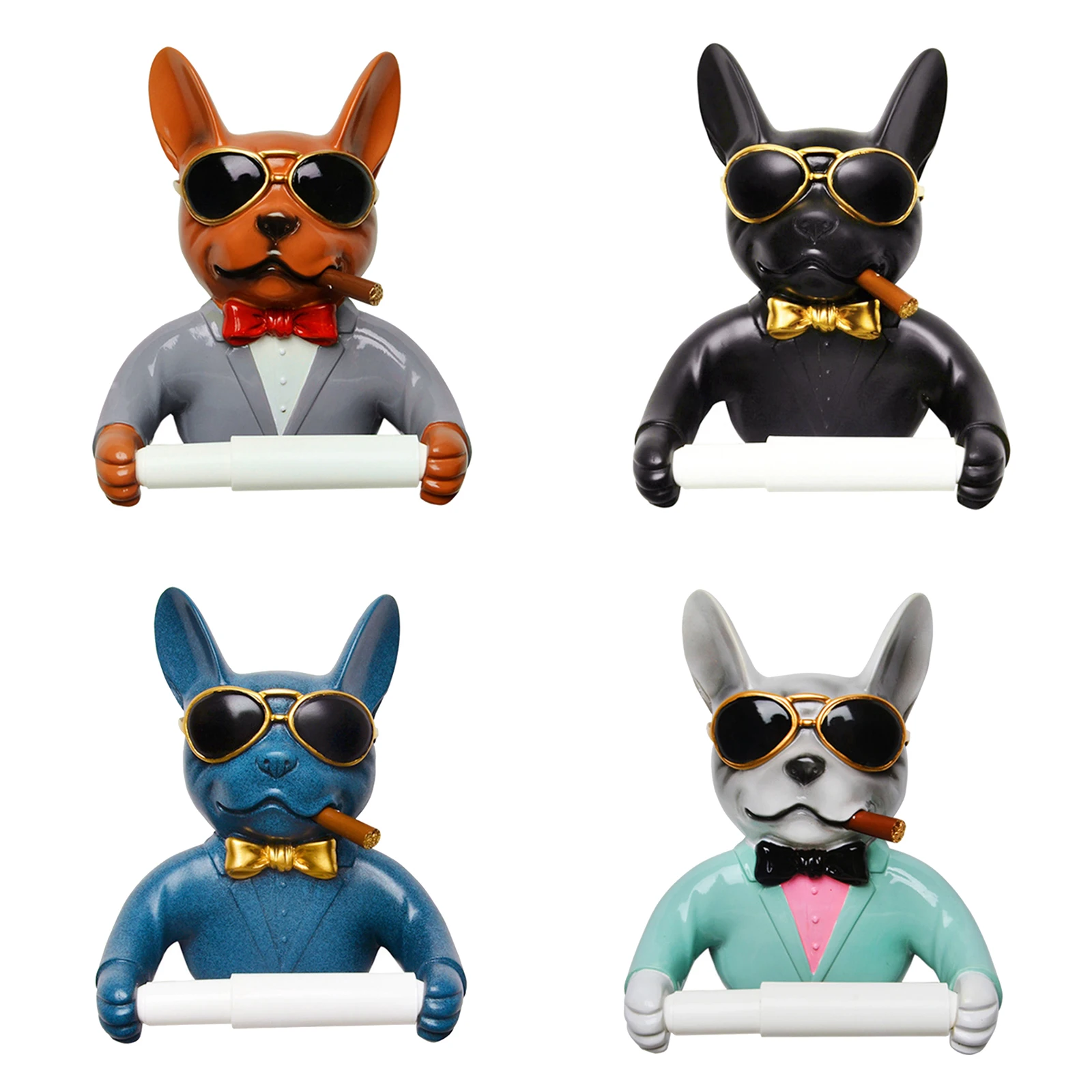 Поднос для держателя туалетной бумаги статуэтка собаки подставка рулона из