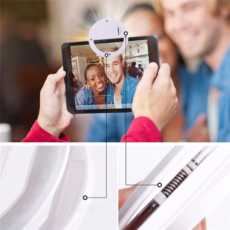 Portable Selfie Flash Led Camera Photography Ring Light Laptop Stand for Macbook Air Pro Notebook Holder Support Accessories