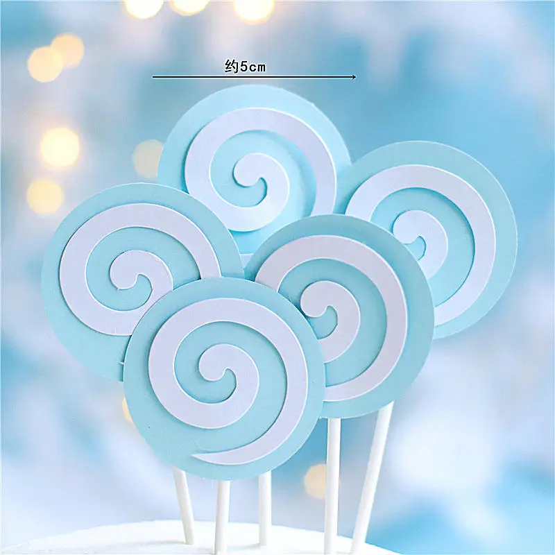 2set total 10pc B Розовый синий качающаяся голова мышь украшение сердце ветряная мельница кисточкой облака Топпер для торта «С Днем Рождения» вечерние принадлежности для выпечки подарки - Цвет: 2set total 10pc B